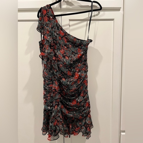 Veronica Beard Ballard Silk One Shoulder Ruffle Dress. EUC! - Picture 10 of 13